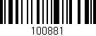 Código de barras (EAN, GTIN, SKU, ISBN): '100881'