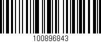 Código de barras (EAN, GTIN, SKU, ISBN): '100896843'