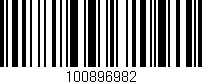 Código de barras (EAN, GTIN, SKU, ISBN): '100896982'