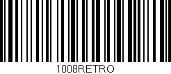 Código de barras (EAN, GTIN, SKU, ISBN): '1008RETRO'