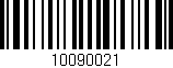 Código de barras (EAN, GTIN, SKU, ISBN): '10090021'
