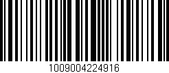 Código de barras (EAN, GTIN, SKU, ISBN): '1009004224916'