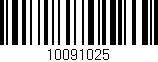 Código de barras (EAN, GTIN, SKU, ISBN): '10091025'