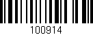 Código de barras (EAN, GTIN, SKU, ISBN): '100914'