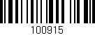 Código de barras (EAN, GTIN, SKU, ISBN): '100915'