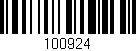 Código de barras (EAN, GTIN, SKU, ISBN): '100924'