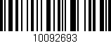 Código de barras (EAN, GTIN, SKU, ISBN): '10092693'