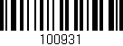 Código de barras (EAN, GTIN, SKU, ISBN): '100931'