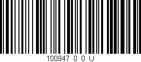 Código de barras (EAN, GTIN, SKU, ISBN): '100947_0_0_U'