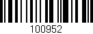 Código de barras (EAN, GTIN, SKU, ISBN): '100952'