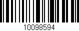 Código de barras (EAN, GTIN, SKU, ISBN): '10098594'