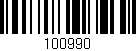 Código de barras (EAN, GTIN, SKU, ISBN): '100990'