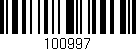 Código de barras (EAN, GTIN, SKU, ISBN): '100997'