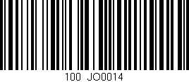 Código de barras (EAN, GTIN, SKU, ISBN): '100/JO0014'