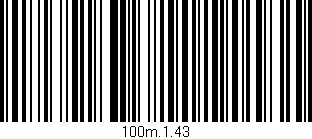 Código de barras (EAN, GTIN, SKU, ISBN): '100m.1.43'