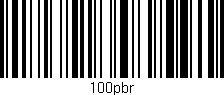 Código de barras (EAN, GTIN, SKU, ISBN): '100pbr'