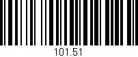 Código de barras (EAN, GTIN, SKU, ISBN): '101.51'