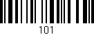 Código de barras (EAN, GTIN, SKU, ISBN): '101'