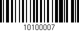 Código de barras (EAN, GTIN, SKU, ISBN): '10100007'