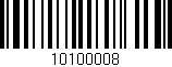 Código de barras (EAN, GTIN, SKU, ISBN): '10100008'