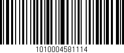 Código de barras (EAN, GTIN, SKU, ISBN): '1010004581114'