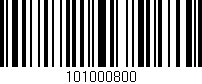 Código de barras (EAN, GTIN, SKU, ISBN): '101000800'
