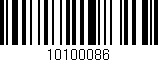 Código de barras (EAN, GTIN, SKU, ISBN): '10100086'