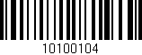 Código de barras (EAN, GTIN, SKU, ISBN): '10100104'