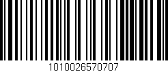 Código de barras (EAN, GTIN, SKU, ISBN): '1010026570707'