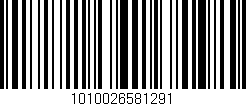 Código de barras (EAN, GTIN, SKU, ISBN): '1010026581291'