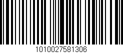 Código de barras (EAN, GTIN, SKU, ISBN): '1010027581306'
