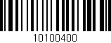 Código de barras (EAN, GTIN, SKU, ISBN): '10100400'