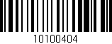 Código de barras (EAN, GTIN, SKU, ISBN): '10100404'
