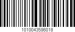 Código de barras (EAN, GTIN, SKU, ISBN): '1010043596018'