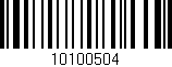 Código de barras (EAN, GTIN, SKU, ISBN): '10100504'