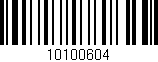 Código de barras (EAN, GTIN, SKU, ISBN): '10100604'