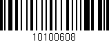 Código de barras (EAN, GTIN, SKU, ISBN): '10100608'