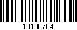 Código de barras (EAN, GTIN, SKU, ISBN): '10100704'