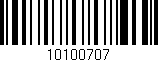 Código de barras (EAN, GTIN, SKU, ISBN): '10100707'