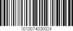 Código de barras (EAN, GTIN, SKU, ISBN): '1010074030024'