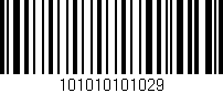 Código de barras (EAN, GTIN, SKU, ISBN): '101010101029'