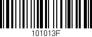 Código de barras (EAN, GTIN, SKU, ISBN): '101013F'