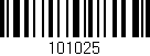 Código de barras (EAN, GTIN, SKU, ISBN): '101025'