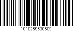 Código de barras (EAN, GTIN, SKU, ISBN): '1010259600509'