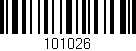 Código de barras (EAN, GTIN, SKU, ISBN): '101026'