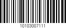 Código de barras (EAN, GTIN, SKU, ISBN): '10103007111'