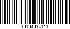 Código de barras (EAN, GTIN, SKU, ISBN): '10104014111'
