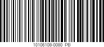 Código de barras (EAN, GTIN, SKU, ISBN): '10106108-0080_PB'