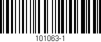 Código de barras (EAN, GTIN, SKU, ISBN): '101063-1'
