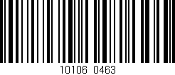 Código de barras (EAN, GTIN, SKU, ISBN): '10106/0463'